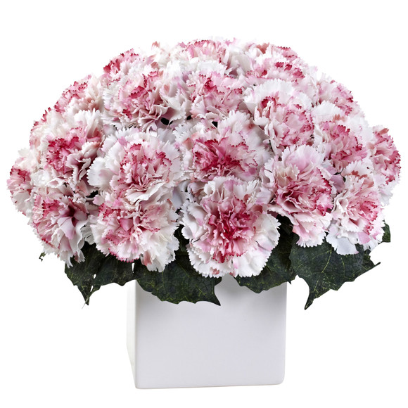Carnation Arrangement w/Vase - SKU #1372 - 6